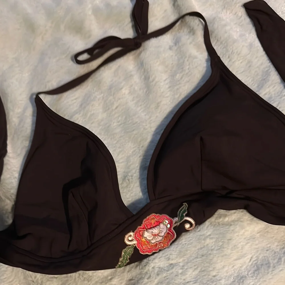 Coco Reef Chocolate Triangle Bikini Top